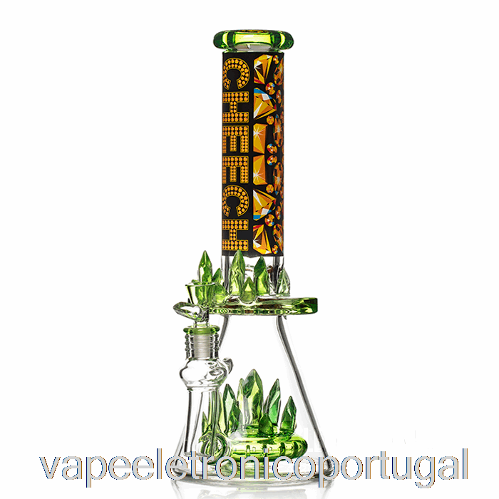 Vape Eletrônico Cheech Glass Só Sei Que Brilhamos Bling Bling Bong Verde